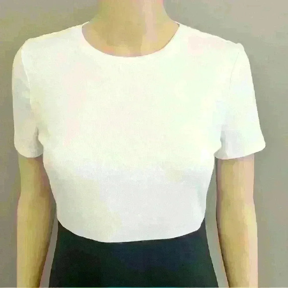 Zara Minimalist black & white Mini  T shirt dress. - Picture 2 of 7